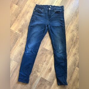 7 for all mankind dark wash Blue Women's skinny Jeans size 29
